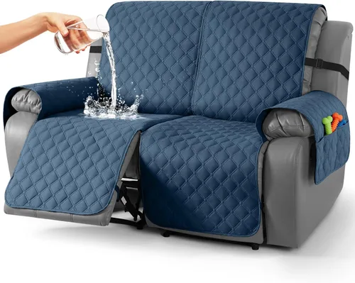 Miniatura 56 de TAOCOCO Fundas reclinables 100% impermeables, con correas para las piernas, funda de sofá reclinable reversible para silla reclinable, protector