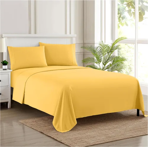 Miniatura 50 de Juego de sábanas de 1800 hilos – Sábanas de microfibra cepillada suave de calidad egipcia – Juego de ropa de cama de lujo con sábana encimera