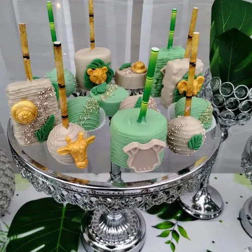 Miniatura 3 de Pajitas de papel biodegradables con estampado de bambú para caja de fiesta de 100
