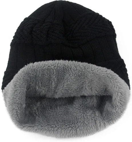 Miniatura 4 de Muryobao Gorro de invierno grueso y cálido para mujer