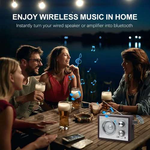 Miniatura 5 de Adaptador USB Bluetooth 5.4 para automóvil, receptor de música Bluetooth Plug & Play, kit de conector auxiliar de 0.138 in para automóvil, micrófono