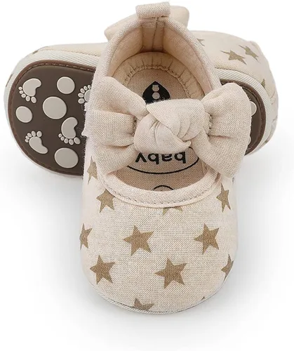 Miniatura 7 de COSANKIM Zapatos planos Mary Jane con suela de goma antideslizante para bebés y niñas pequeñas, zapatos de vestir de princesa