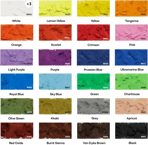 Miniatura 2 de Mont Marte Pasteles al óleo extrasuaves, colores brillantes surtidos, vibrantes y mantecosos, versátiles para mezclar, capas y sombreado, ideales