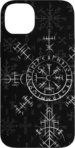 Miniatura 14 de Carcasa celta Vegvísir para iPhone 11, diseño de brújula vikinga, color celta