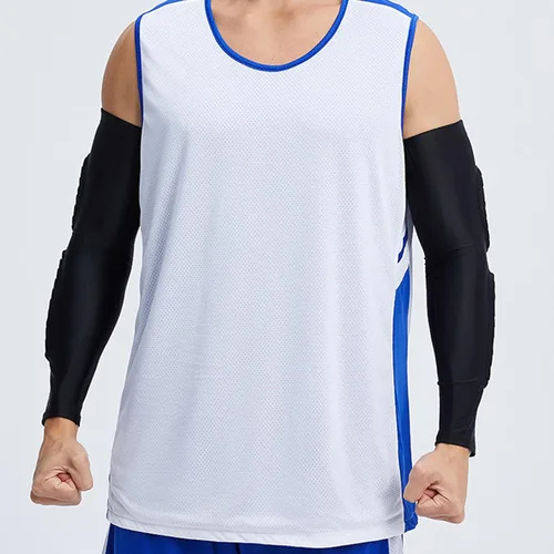 Miniatura 4 de 2 piezas mangas de codo de brazo almohadillas a prueba de golpes para jóvenes adultos deportes