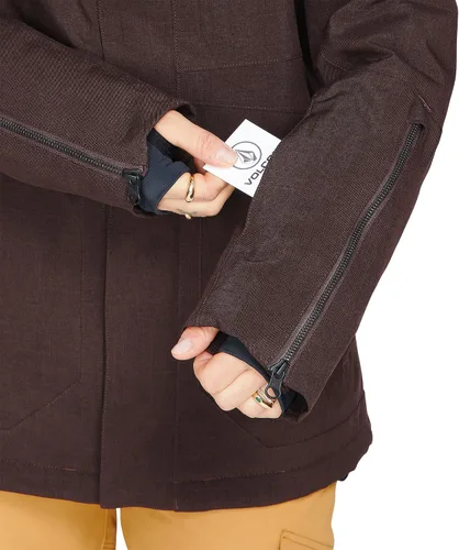 Miniatura 11 de Volcom Sherwin - Chaqueta de invierno con capucha aislada para snowboard y esquí para mujer