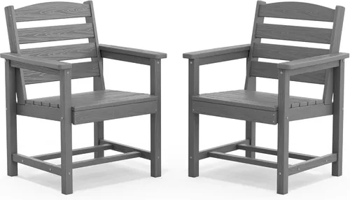 Miniatura 31 de SERWALL Juego de comedor para exteriores de 9 piezas, mesa de comedor expandible de 60 a 83 pulgadas y 8 sillas de polietileno de alta densidad
