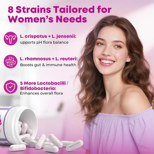 Miniatura 4 de Probióticos vaginales para mujeres: probióticos diarios de arándanos con prebióticos apoyan la salud del tracto urinario digestivo, equilibrio