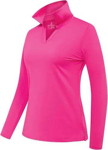Miniatura 2 de JACK SMITH Women Collared Polo Shirts Long Sleeve Workout Tops for Running Hiking Exercise