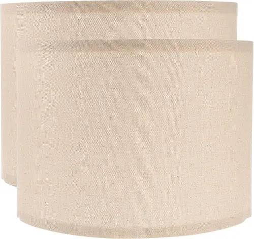 Miniatura 9 de Beaupretty Pantalla de la lámpara de la pantalla de la lámpara 2 unids mesa s lino cubierta de luz de repuesto tambor pantalla para lámpara de pie