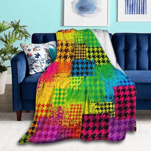 Miniatura 19 de Unqiue - Mantas mullidas para adolescentes, niños y niñas, manta cómoda para cama, sofá, compatible con atrapasueños de búho, arcoíris, mantas
