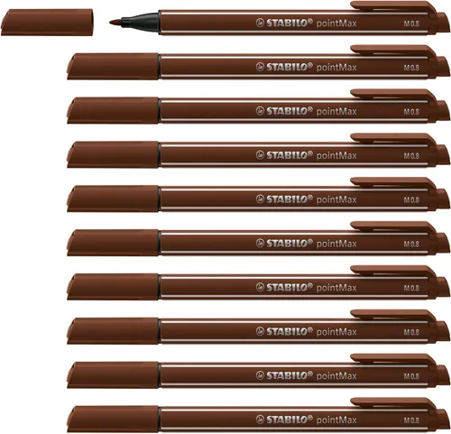 Miniatura 20 de STABILO Fineliner pointMax - Paquete de 8 - Colores surtidos Colores Variados
