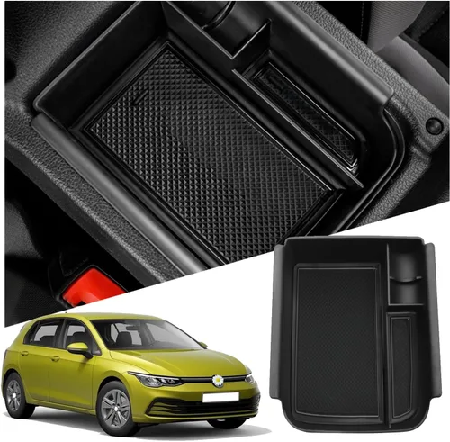 Miniatura 9 de Golf 8 GTI Organizador de consola central, para accesorios Golf GTI/R MK8 2020-2025, estante de consola central compatible con VW Volkswagen Golf
