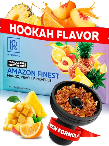 Hookah Flavors - Mezcla de frutas tropicales – 2.8 onzas de cachimba shisha sin tabaco – 2.82 oz de shisha sin tabaco de narguile y nicotina con