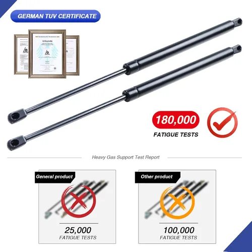 Miniatura 5 de Amortiguadores de resorte de gas de 17 pulgadas, 28 libras/127 N, soporte de elevación para pistón hidráulico, soporte de tapa para carcasa