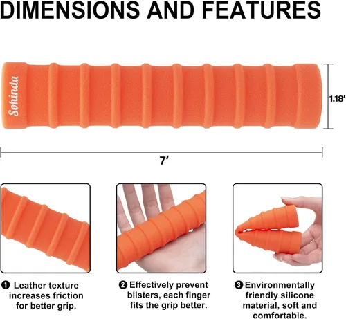 Miniatura 3 de Empuñaduras para remo de kayak, accesorios de kayak, agarres antideslizantes para remos de kayak, agarre de silicona para prevención de ampollas
