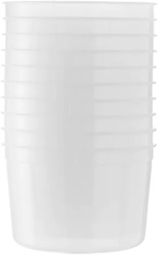 Miniatura 6 de Recipientes de delicatessen con tapas, 64 onzas, a prueba de fugas, 500 juegos de vasos de plástico sin BPA, recipiente hermético transparente