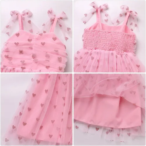 Miniatura 182 de IMEKIS Vestido de princesa de cumpleaños para niña pequeña, confeti brillante, bohemio, arco iris, pastel, sesión de fotos, traje para 1-6T