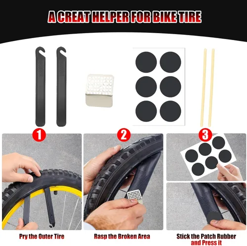 Miniatura 6 de Kit de herramientas de bicicleta portátil, llave dinamométrica pequeña de 1/4 pulgadas, juego de destornilladores magnéticos de trinquete, kit