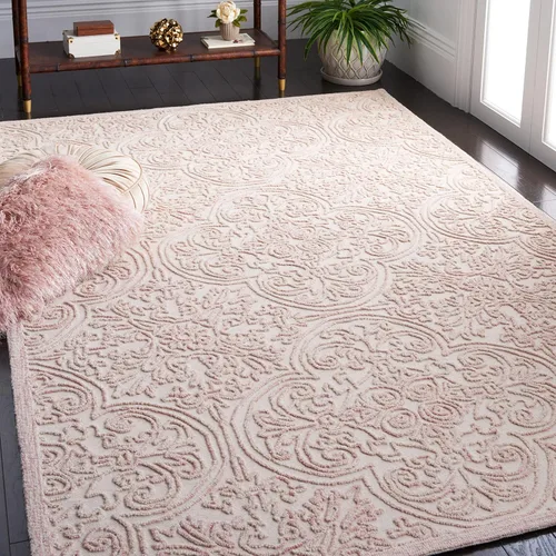 Miniatura 7 de SAFAVIEH Trace Collection - Alfombra decorativa de 2 x 3 pies, color marfil, lana hecha a mano, ideal para zonas de alto tráfico en entrada, sala