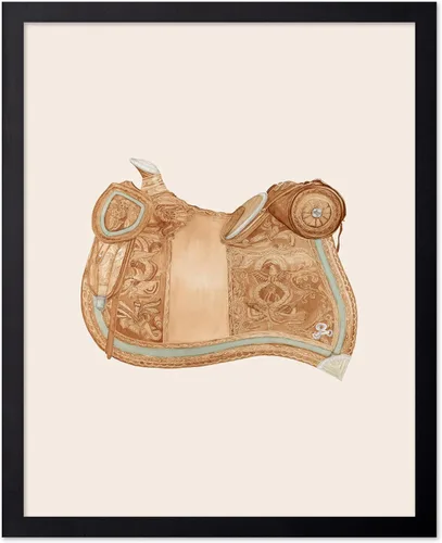 Miniatura 58 de Poster Master Póster vintage de cuero para silla de montar, estampado retro de vaquero, arte de silla de montar, diseño occidental, impresión