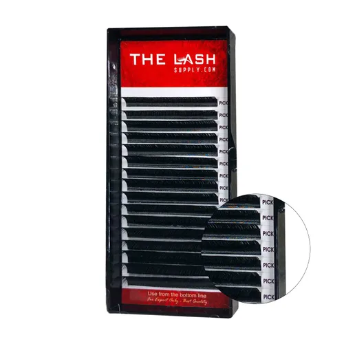 THE LASH SUPPLY Suministros profesionales de extensiones de pestañas clásicas, rizo C/J/LD/D, 0.315-0.787 in de longitud, 0.15/0.20 de grosor,