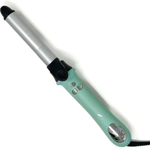 Miniatura 3 de Amira Beauty Rizador giratorio automático de 1 ″ Turmalina cerámica rizador de pelo de temperatura digital ajustable 250-450°F, doble voltaje, rizos