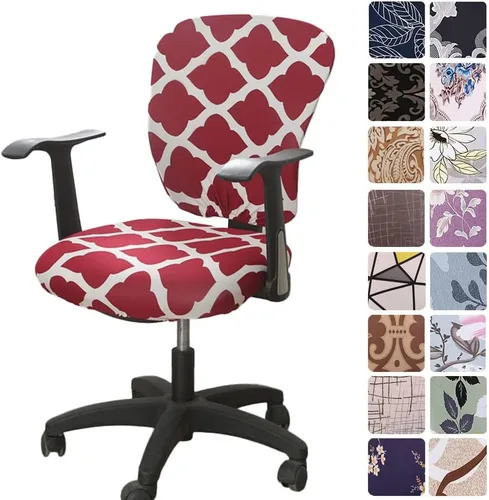Miniatura 16 de Melaluxe - Funda para silla de oficina de computadora, funda universal protectora y elástica, cubierta elástica para silla giratoria