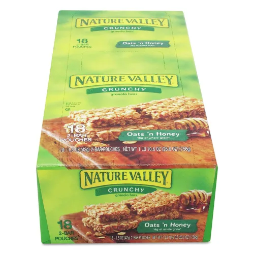 Miniatura 3 de General Mills Nature Valley - Barra de granola de avena y miel, 1.5 onzas (paquete de 18)