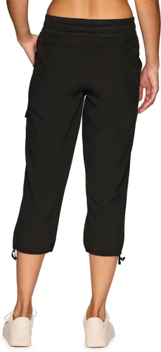Miniatura 21 de RBX - Pantalón capri deportivo con cordón,ligero, con bolsillos y estilo cargo, para mujer