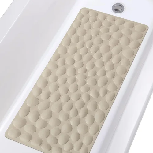 OTHWAY Alfombra de Bañera Antideslizante, Alfombra de Baño de Goma para Niños y Bebés, 16x31.5 pulgadas Alfombras de Baño Grandes para Bañera con
