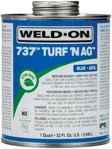 Miniatura 8 de Weld-ON 10162 721 Cemento solvente de PVC de cuerpo medio de alta resistencia, ajuste rápido y bajo contenido de compuestos orgánicos volátiles