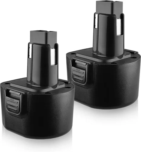 Paquete de 2 baterías de repuesto de 4.8 Ah Ni-Mh prémium compatibles con Dewalt 9.6 V para batería Dewalt DW9062 DW9061 DW926 DE9036 DE9062