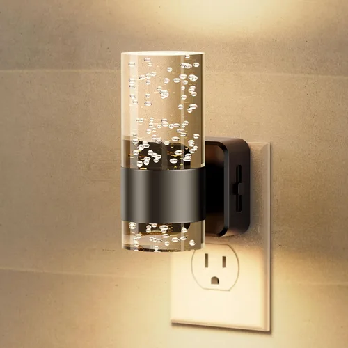 Miniatura 15 de JandCase Luz nocturna, luces nocturnas automáticas enchufables a la pared, luz nocturna LED regulable con brillo ajustable, luces nocturnas