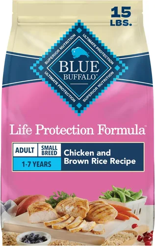Blue Buffalo Life Protection Formula Alimento Seco para Perros Adultos de Raza Pequeña, Apoya las Altas Necesidades de Energía, Hecho con