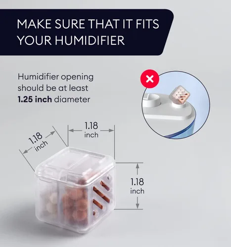Miniatura 4 de Cartucho de agua humidificador (paquete de 5) compatible con LEVOIT, GENIANI, EVERLASTING, limpiador humidificador universal, cartuchos de limpieza