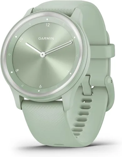 Miniatura 8 de Garmin vivomove Sport, reloj inteligente híbrido, características de salud y bienestar, pantalla táctil, color blanco