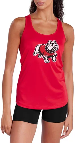Miniatura 243 de Camiseta deportiva sin mangas oficial de NCAA Collegiate para mujer, con espalda cruzada, colección con logotipo primario