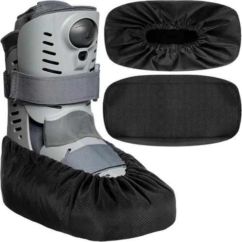 Miniatura 11 de Shyyween 2 piezas de fundas para botas de caminar Air Cam para fracturas médicas, fundas impermeables para botas de yeso, fundas para zapatos
