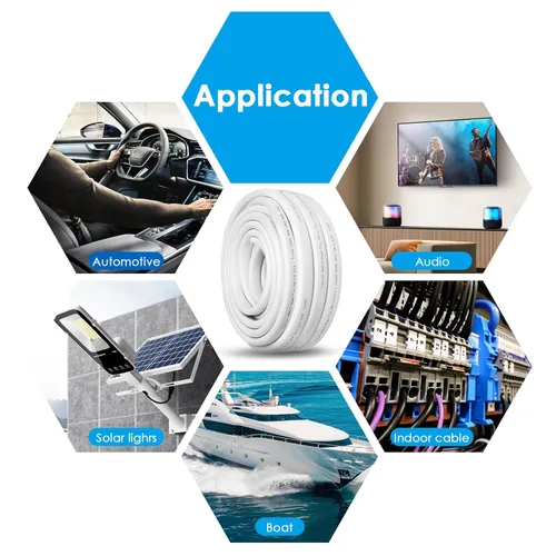 Miniatura 7 de Cable marino dúplex de calibre 4, cable de cobre estañado para barco, 50 pies 4 AWG estándar USA OFC alambre de cobre libre de oxígeno