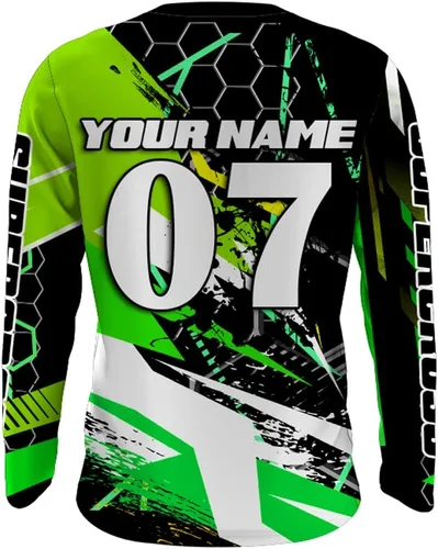 Miniatura 3 de PIONAMZIOZ Camiseta Supercross personalizada UPF30+ para jóvenes, hombres y mujeres, Xtreme SX, camiseta de carreras de manga larga