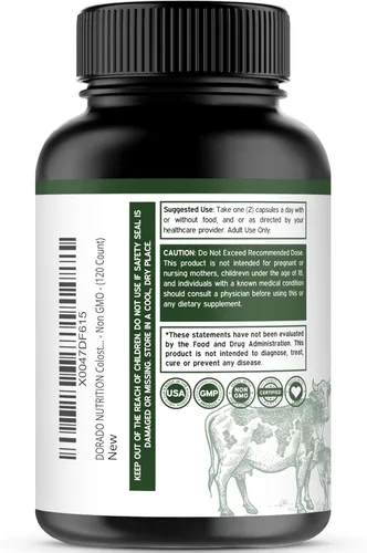 Miniatura 7 de DORADO NUTRITION Gomitas Shilajit para hombres y mujeres (60 gomitas) y suplemento de calostro de 1000 mg por porción