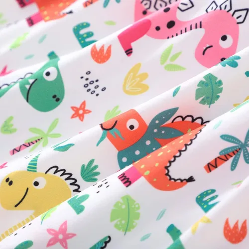 Miniatura 6 de Popshion Vestidos de niña con mangas con vuelo, vestido de verano para niños, fiesta de cumpleaños, sin mangas, vestido de 1 a 8 años
