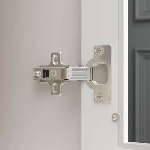Miniatura 7 de Estantería alta blanca con puertas de cristal, vitrina de madera con estante y cajón ajustables de 3 niveles, armario de despensa para oficina
