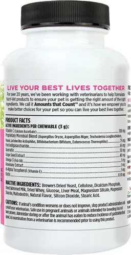 Miniatura 9 de Nutri-Vet Allerg-Eze - Masticables para perros – Antioxidantes formulados y ácidos omega-3 – Apoya la salud respiratoria y de la piel – 60
