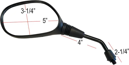 Miniatura 6 de Black Rear View Mirrors Compatible for 2021 Yamaha MT-09 SP