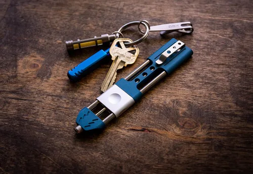 Miniatura 3 de TEC Accessories - Ko-Axis™ Rail Pen - Aluminio - Cerakote azul - Transporte diario - Regalos para hombres
