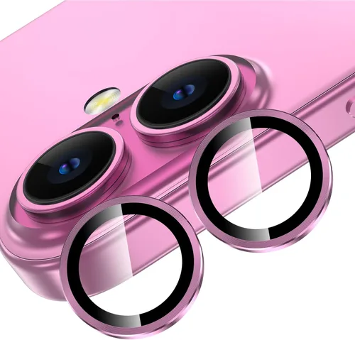 Miniatura 26 de YWXTW Protector de lente de cámara para iPhone 15/15 Plus/16e/ 17e, anillo de metal antiarañazos individual protector de pantalla de vidrio templado