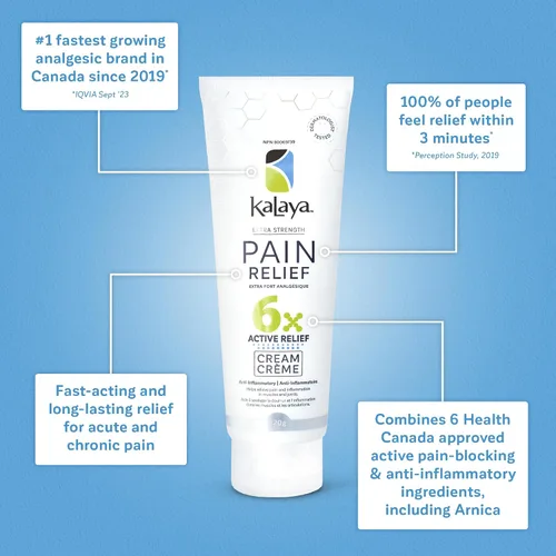 Miniatura 5 de Crema de Alivio del Dolor Kalaya con Árnica para Músculos y Articulaciones – 6 Ingredientes Activos Naturales con Alivio Duradero y de Acción Rápida