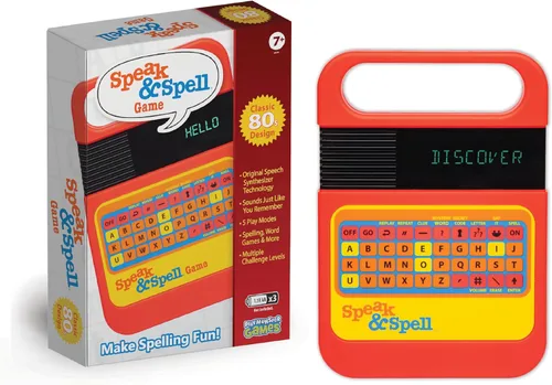 Speak & Spell - Juego electrónico de aprendizaje educativo, juegos de ortografía, arcade de mano retro de los años 80, juguetes para autismo,